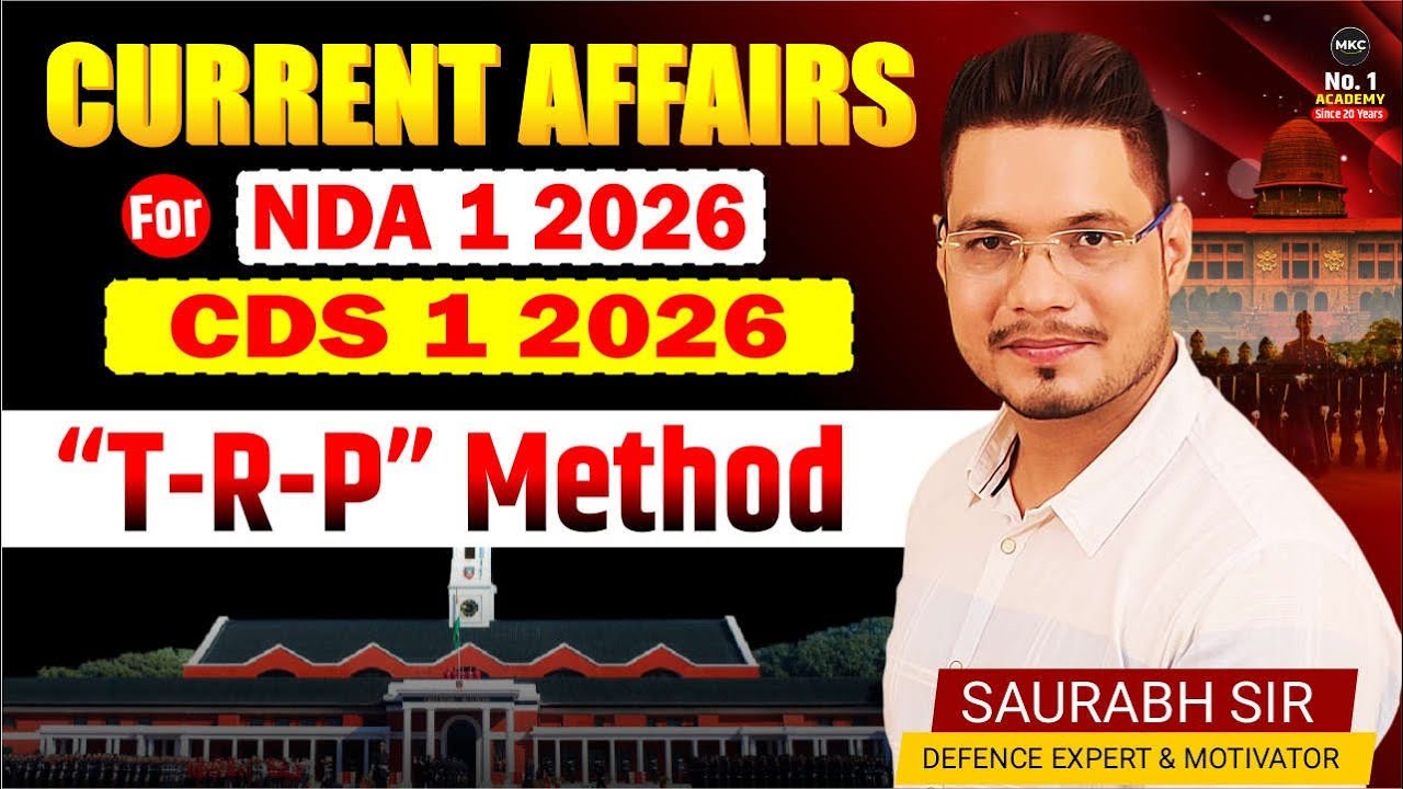 Current Affairs Preparation for NDA CDS 2026 |How To Crack NDA 1 2026 ...