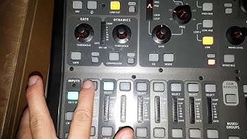 Behringer x32 Producer Mute Gruppe auf Channel setzen