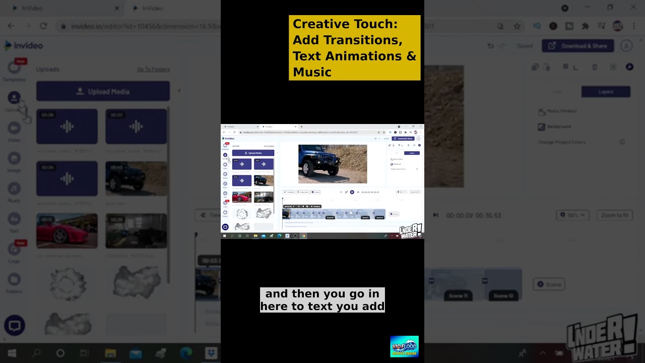 Creative Touch  Add Transitions, Text Animations & Music 