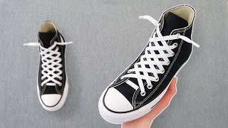 HOW TO DIAMOND LACE CONVERSE HI TOP (EASY Way)