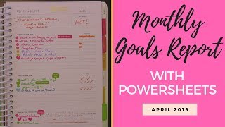 Monthly Goals Report April 2019