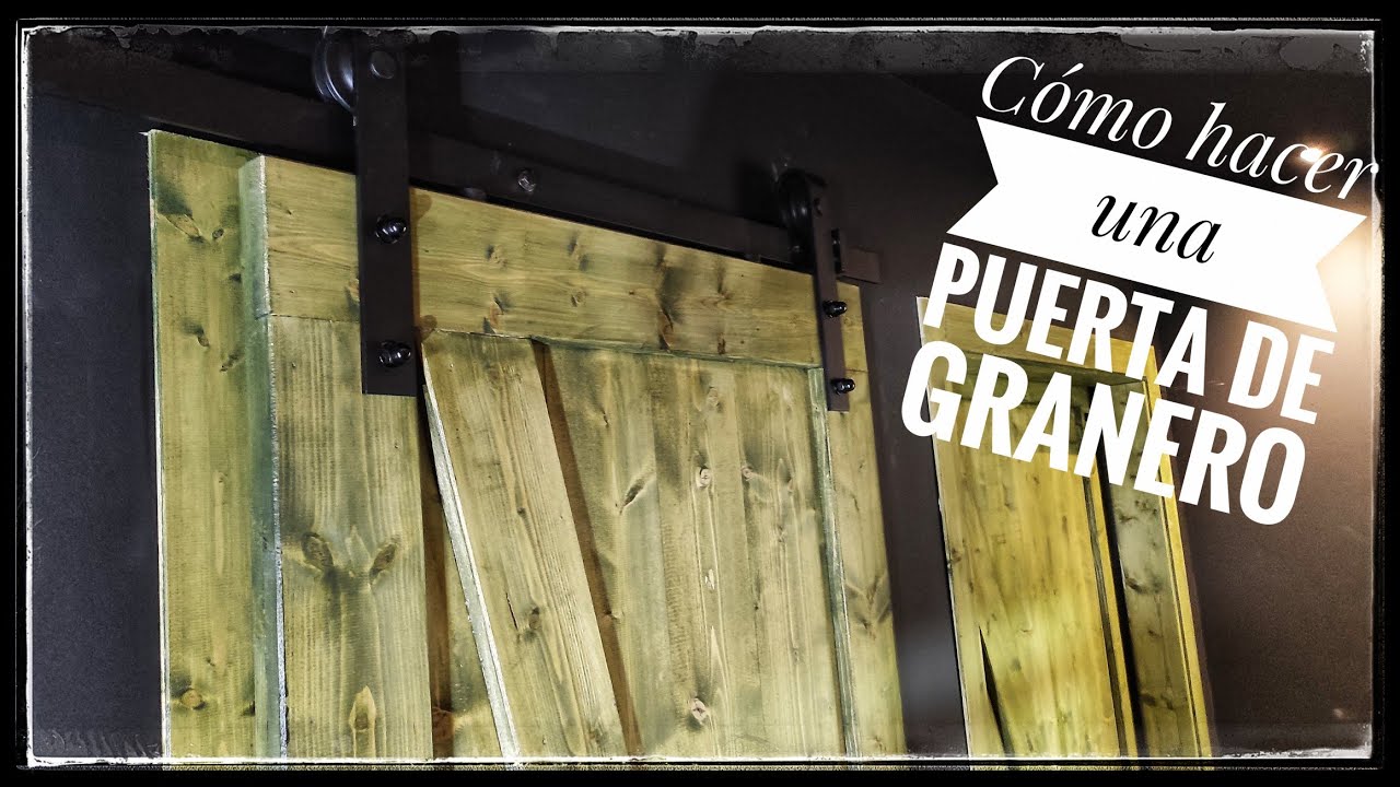 Construye una puerta corredera de 'estilo granero' para tu casa