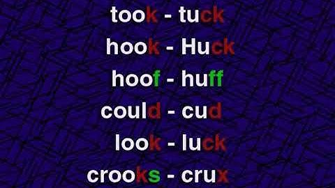 12.Cặp nguyên âm giống nhau Minimal Pairs book buck