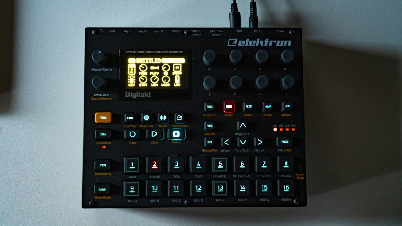 Home Studio Session &  Live Recording | Elektron Digitakt