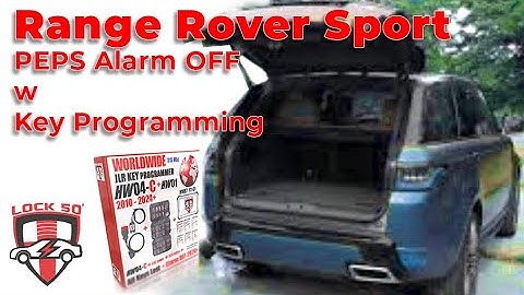 How to Range Rover Sport PEPS Alarm OFF with Key Programming Lock50 HW04 C Package