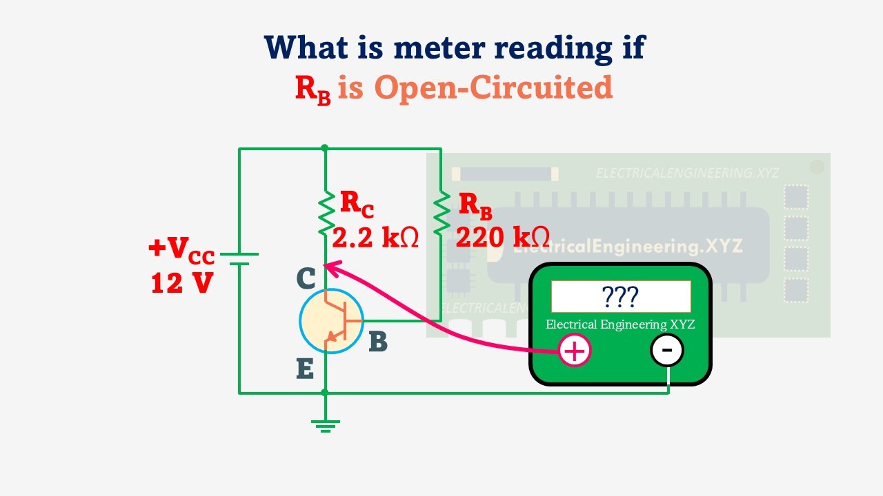 What is Collector voltage in Fixed Bias Transistor when Base Resistor is Open Circuited