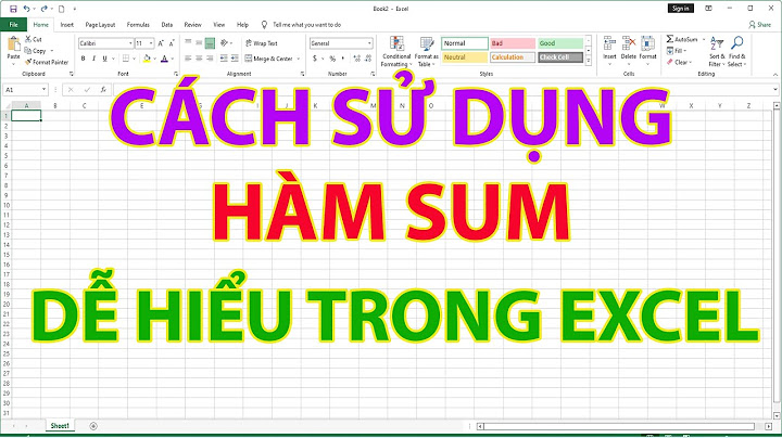 Hướng dẫn dùng hàm sum trong excel năm 2024