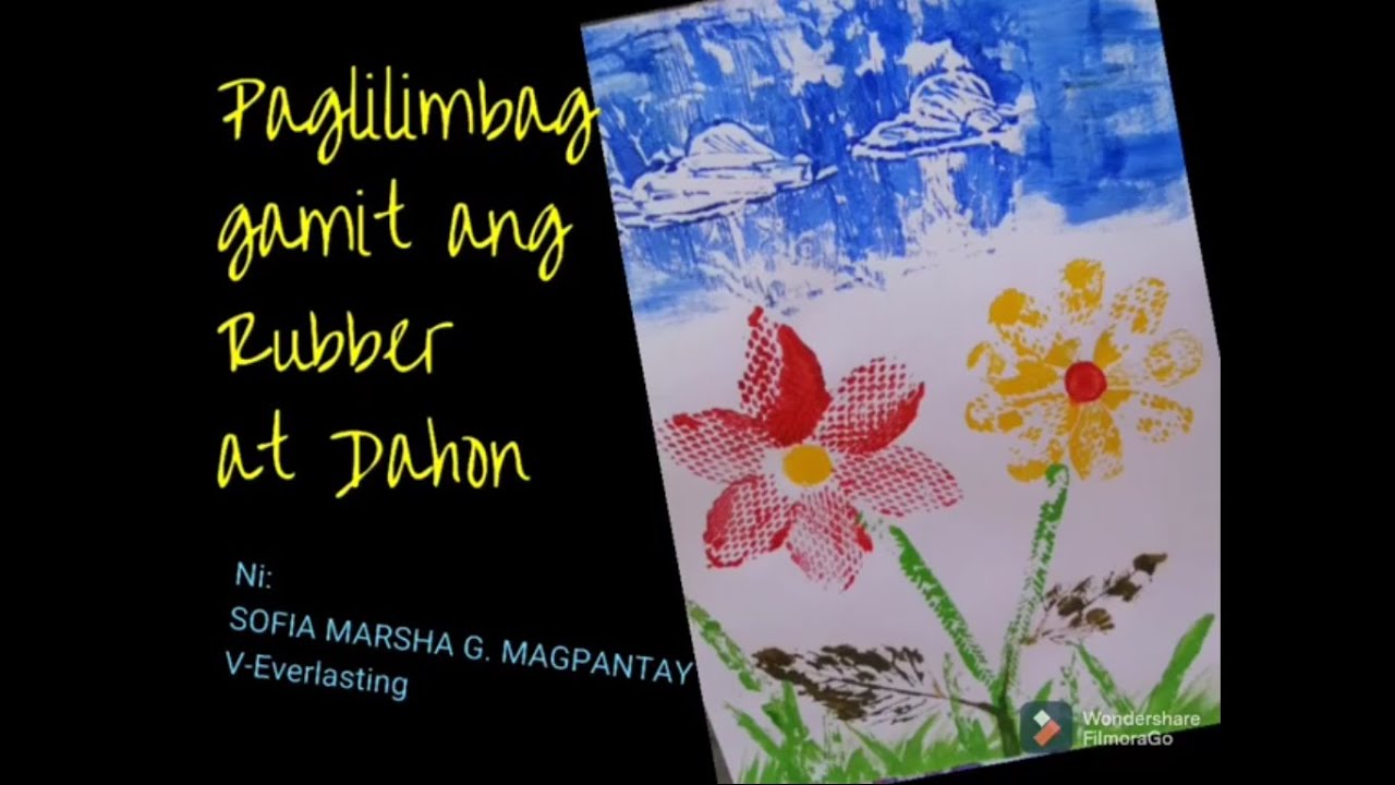 Paglilimbag o Monoprinting gamit ang rubber at dahon, Grade 5 - YouTube