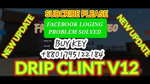 DRIP CLIENT FREE MOD MENU V12 FACEBOOK LOGING SOLVED | HG CHEAT MOD MENU FREE| NO BAN NO BLACKLIST|😎