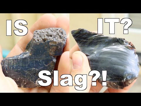 Is it slag? How to tell the difference between obsidian and slag glass.