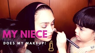 MY NIECE DOES MY MAKEUP!