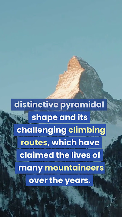 Matterhorn - Snow mountain - Pyramidal shape