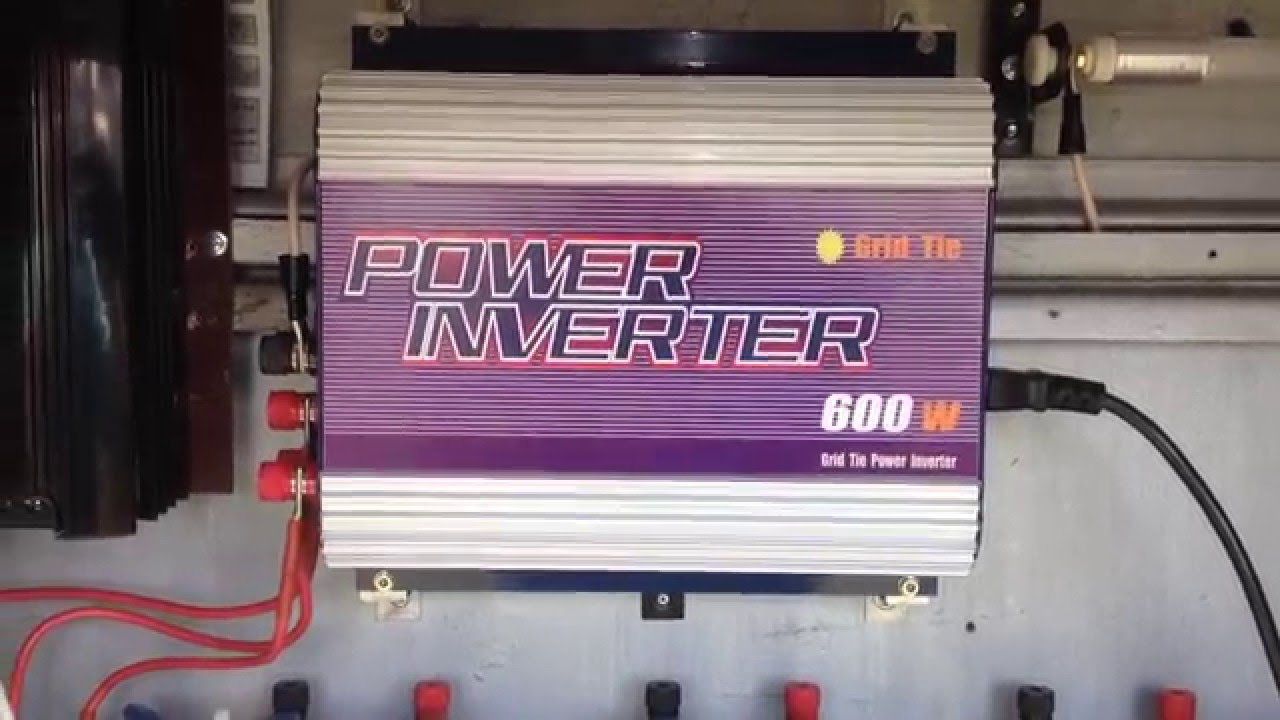 ⁣Ветрогенератор и сетевой ( grid tie ) инвертор. Запуск!