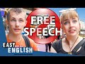 Do BRITS Believe in FREE SPEECH? | Easy English 161