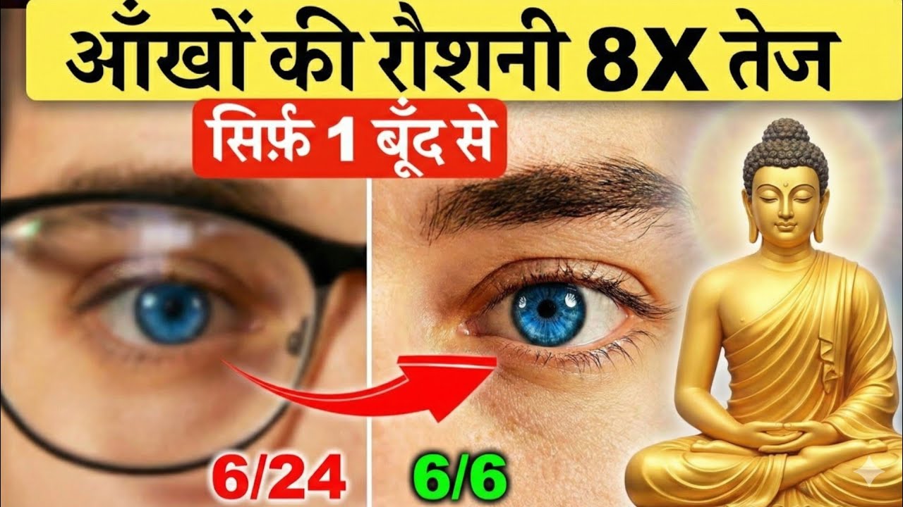 सिर्फ़ 1 बूँद से आँखों की रौशनी (Eyesight) इतनी बढ़ेगी कैसा भी चश्मा हट जाएगा। Gautam Buddha 