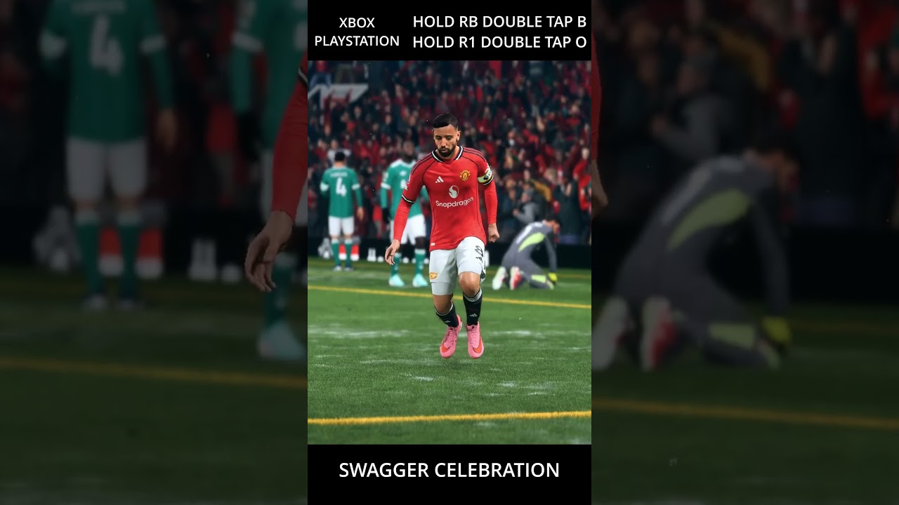 HOW TO DO THE SWAGGER CELEBRATION IN EAFC 26 #SOCCER #BRUNO #UTD