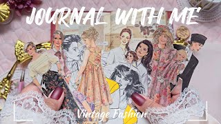 ASMR Vintage Journaling | Vintage Fashion #creativejournaling #asmr #vintage