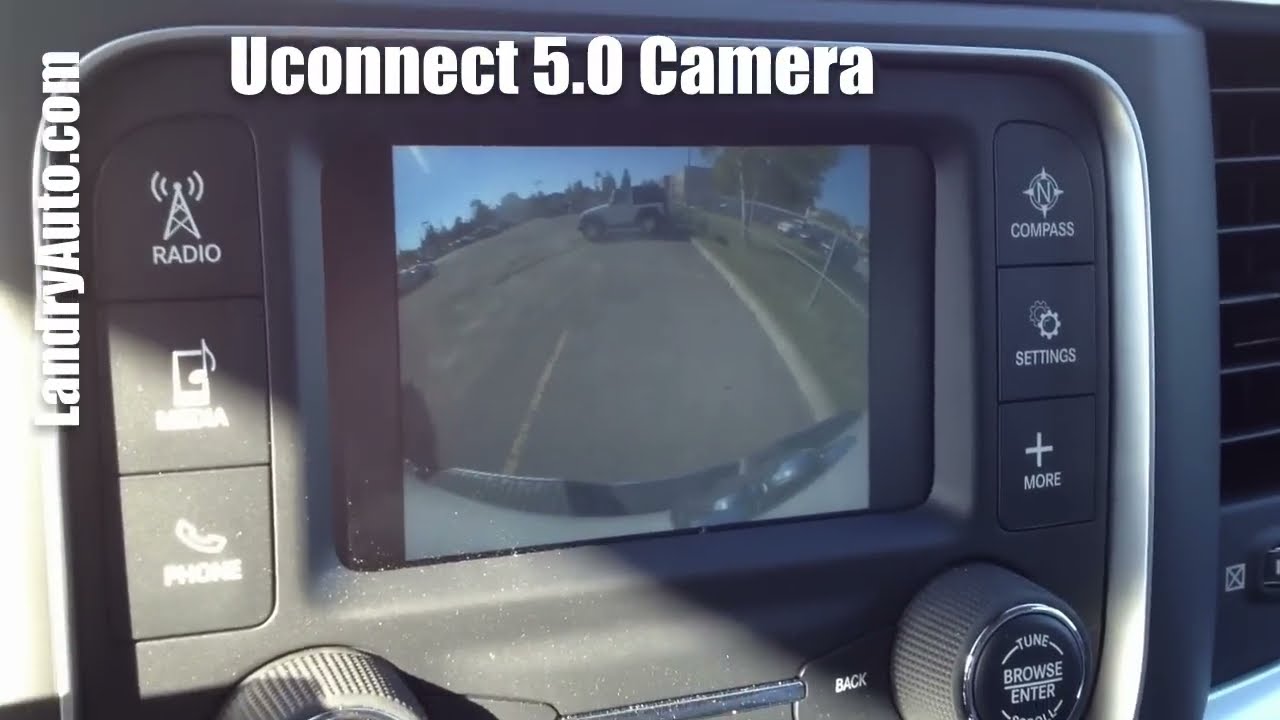 Back up camera Uconnect 5 0 Chrysler Dodge Jeep Ram - YouTube