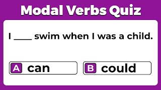 Modal Verbs Quiz: CAN YOU SCORE 12/12?  #challenge 1