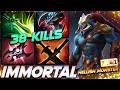 HUSKAR HELL WARRIOR 38 FRAGS - Dota 2 Pro Gameplay [Watch &amp; Learn]