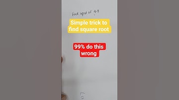 99% People Get This Square Root Wrong 😲 |Square Root Trick | #squareroot#divisionmethod #mathstricks