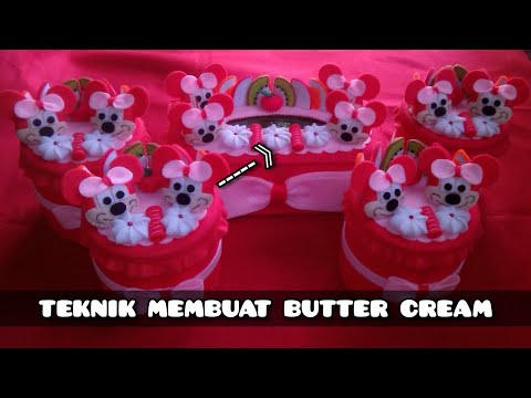 cara-mudah-membuat-butter-cream-dari-kain-flanel-||toping-cake