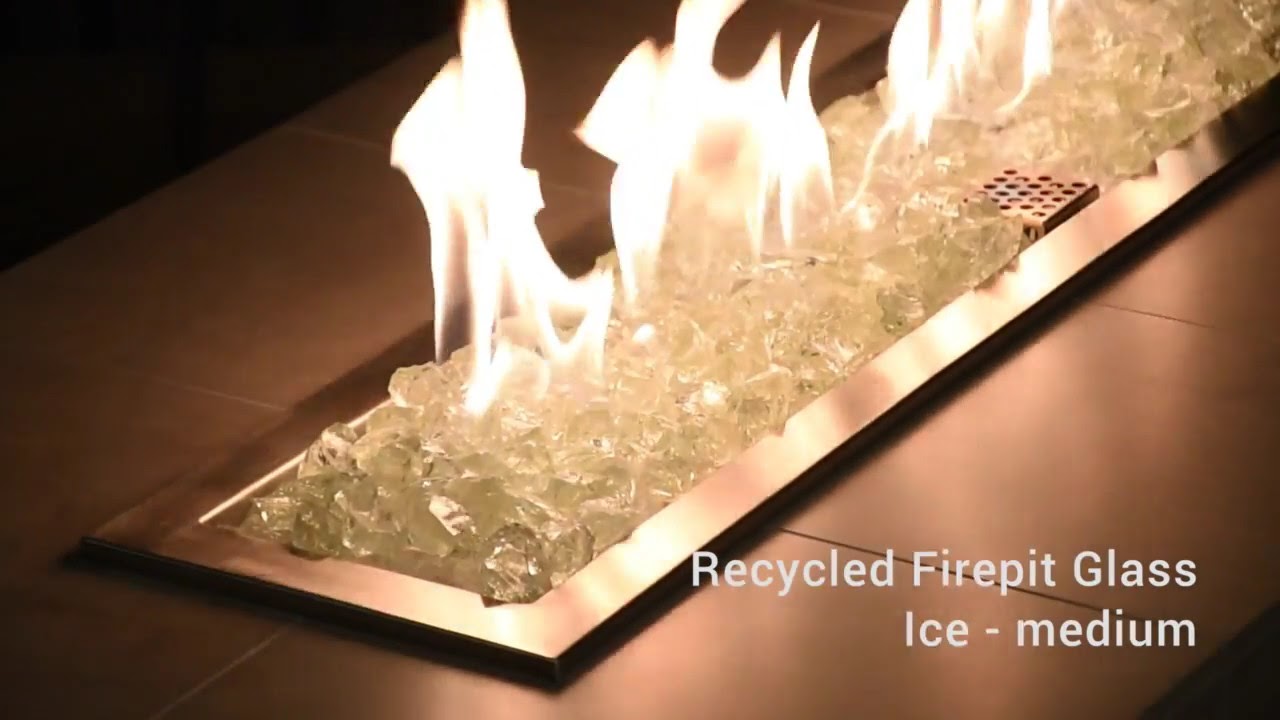 Medium Recycled Ice Fire Glass YouTube