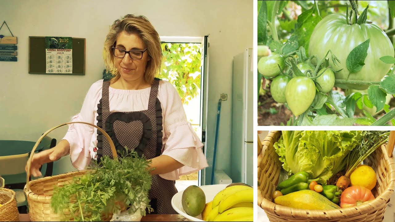 A horta continua a dar frutos! Veja o que faço com eles | vlog no campo 🇵🇹🌿
