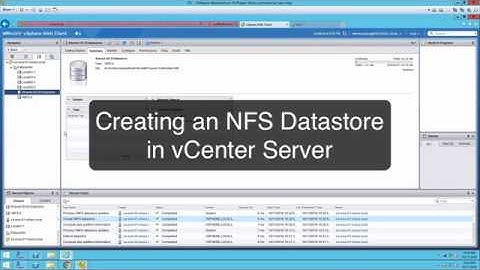 Creating NFS Datastores in vSphere 6.5