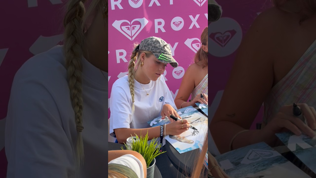 ROXY Team signing in downtown Hossegor
