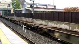 EF210けん引コンテナ高速貨物列車　島本にて