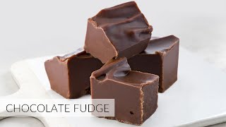 The BEST (and easiest) CHOCOLATE FUDGE | no dairy