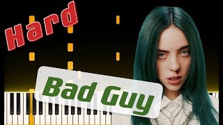 Billie Eilish - Bad Guy Piano Tutorial || (hard)