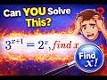 An amazing trick for solving this exponential equation