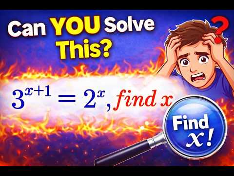 An amazing trick for solving this exponential equation - YouTube