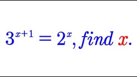 An amazing trick for solving this exponential equation