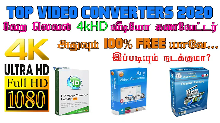 Best 4KHD Video Converter software for PC - 2020 l Tamil