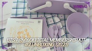 BTS ARMY OFFICIAL MEMBERSHIP KIT #2 UNBOXING (2021)/ 방탄소년단 아미키트 머치박스 #2 언박싱 / McDonald x BTS Meal