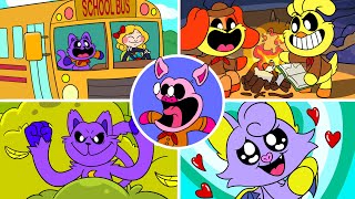 ¡VIAJE EN AUTOBÚS ESCOLAR del CATNAP! SMILING CRITTERS ANIMACIÓN🌈