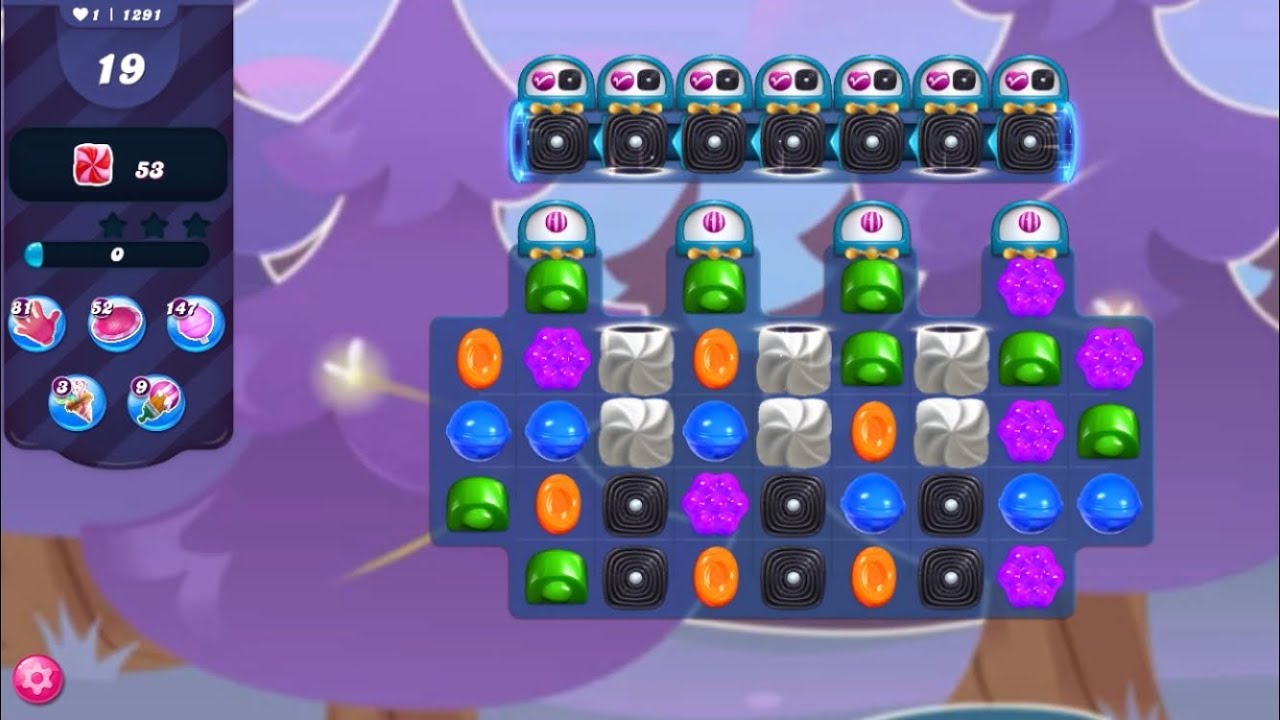 Candy Crush Saga Level 1291 (NO BOOSTERS) YouTube