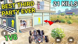 BEST THIRD PARTY EVER IN PUBG MOBILE | SOLO VS SQUAD 21 KILLS