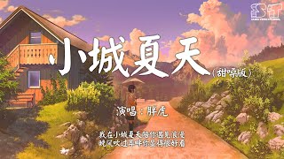 小城夏天（甜嗓版）- 胖虎『我在小城夏天陪你遇见浪漫，晚风吹过耳畔你显得很好看』【动态歌词Pinyin Lyrics】