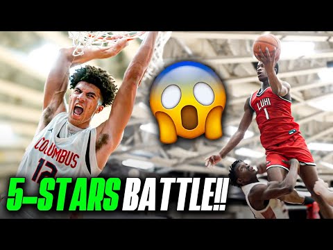 VJ Edgecombe vs Boozer Brothers!! Battle of NBA Sons at HoopHall