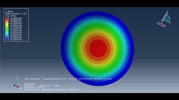 HOW TO ANALYSE A CIRCULAR PLATE SUBJECTED TO A PRESSURE | ABAQUS CAE