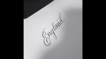 Calligraphy Script Copperplate style. freehand