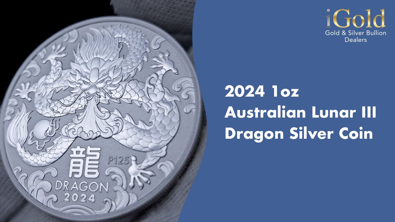 2024 1oz Australian Lunar III Dragon Silver Coin