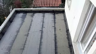 flat roof waterproofing/étanchéité toit plat/pare vapeur avant EPDM