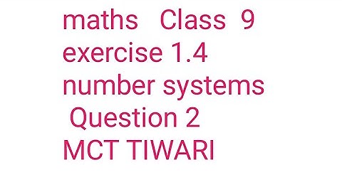 Maths class 9 ex 1.4 ques 2 visualise 4.26 bar on number line up to 4 decimal places  by mct tiwari