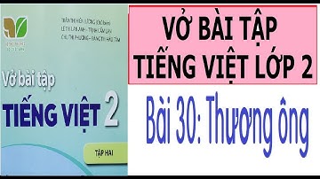Vở bài tập Tiếng Việt 2 Bài 30 Thương ông Kết nối tri thức với cuộc sống
