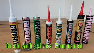 Grab Adhesives compared. How to fix skirting board using the correct grab adhesives